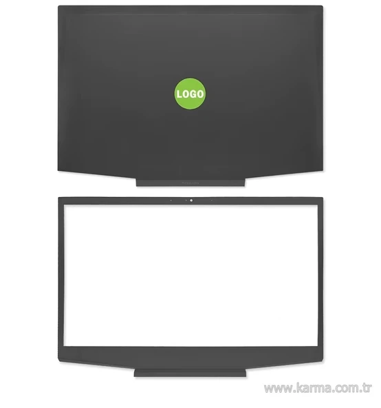 HP Pavilion Gaming 15-CX0070TX uyumlu Notebook Cover, Bezel SET (Yeşil Logo) - 1