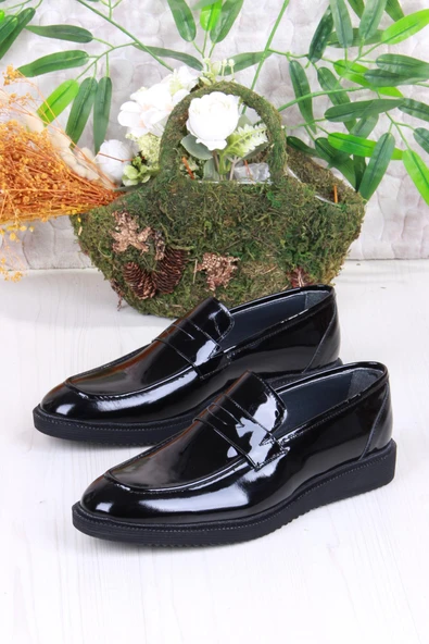 Mehmet Mete 42241 Rugan Rahat Hafif Hakiki Deri Erkek Ayakkabı - Resim 8