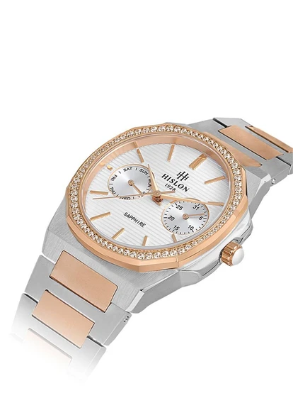 Hislon QT127T-10SR Kadın Kol Saati - Resim 4