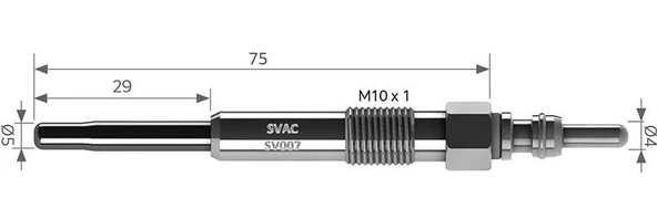 KIZDIRMA BUJISI 11V BORA-GOLF-POLO-TOUAREG 1.4/1.9 TDI TRANSPORTER T5 1.9/2.5 TDI AXC FRONTERA 2.5 T ürün görseli