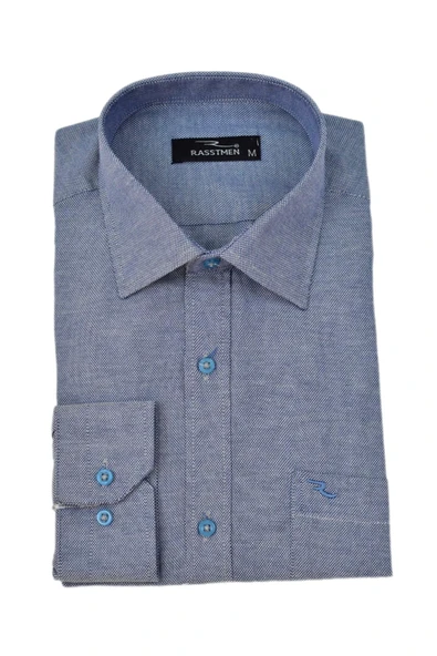 Erkek Klasik Tek Cepli Uzun Kol Gömlek BGL-ST04568 - Resim 5