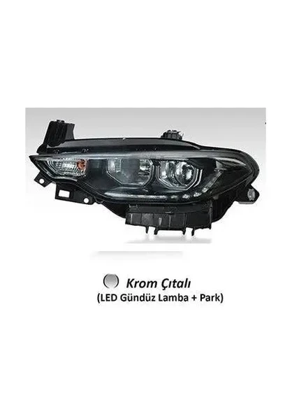 FAR SOL FIAT EGEA 16>20 MOTORLU LED KROM CITALI DRL+PARK AYFAR 101135 - 1