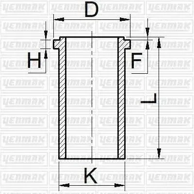 GOMLEK STD 93.00MM DUCATO MASTER 2.5D 94- YENMAK 51-65400-000