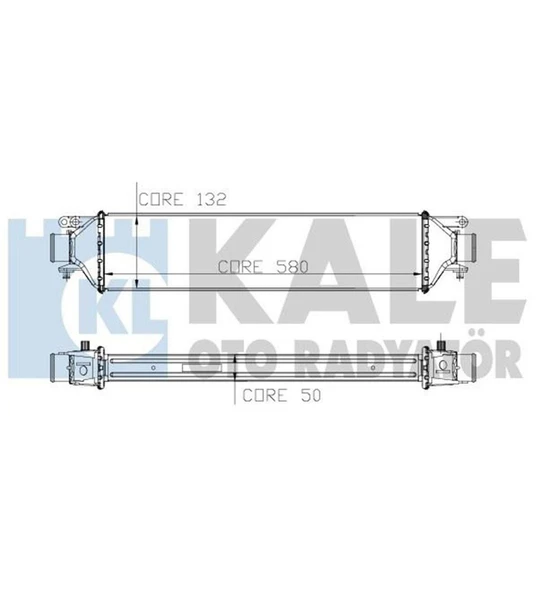 TURBO RADYATORU INTERCOOLER FIAT LINEA 1.4 TJET 07-> AC AL/AL KALE 010CAC030 ürün görseli