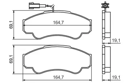 FREN BALATASI ON WVA 23920 DUCATO 2.3JTD 2.8JTD BOXER 2.8HDI JUMPER 2.8HDI 04/2002->