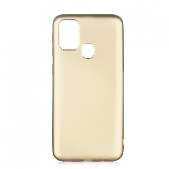 Pilanix Samsung Galaxy M31 Kılıf Ultra İnce Mat Silikon Gold