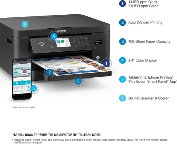 Epson Expression Home XP-5200 Kablosuz Yazıcı - 4