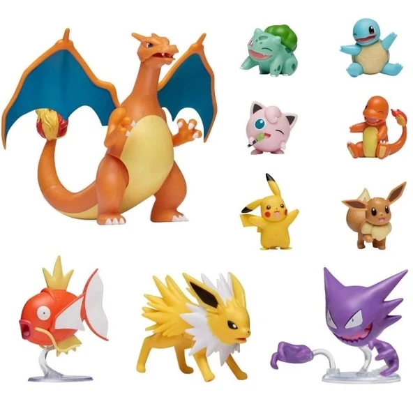Pokemon Ultimate 10'lu Paket Savaş Figürleri Battle Figure