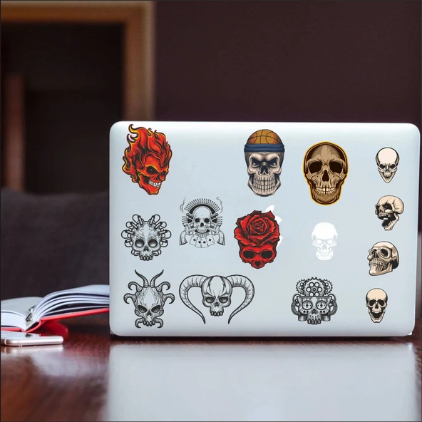 İskelet Sticker Set-7 13 Parça Telefon, Tablet, Defter, Laptop Sticker ürün görseli 1