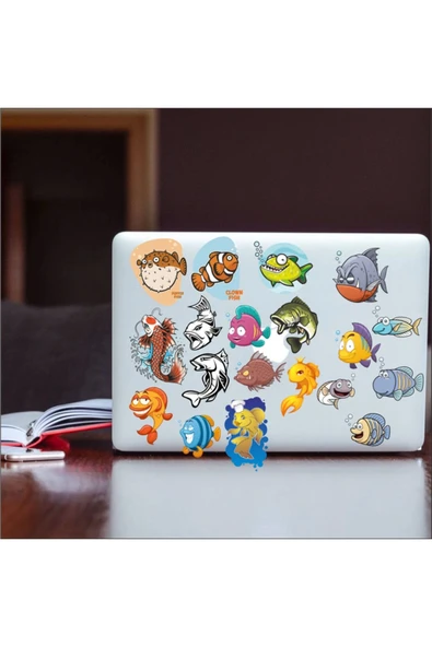 Kaplan Sticker Set -1 9 Parça Telefon, Tablet, Defter, Laptop Sticker - Resim 2