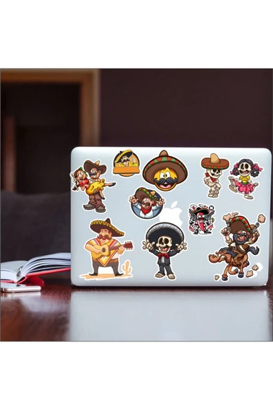 Mexican Sticker Set -1 10 Parça Telefon, Tablet, Defter, Laptop Sticker - 2