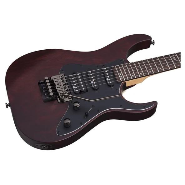 Schecter BANSHEE-6 FR SGR Elektro Gitar (Walnut Satin) - Resim 4