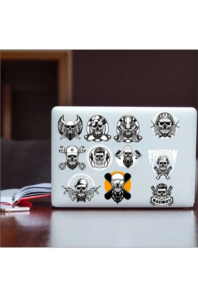 Zombie Sticker Set-2 15 Parça Telefon, Tablet, Defter, Laptop Sticker - Resim 2