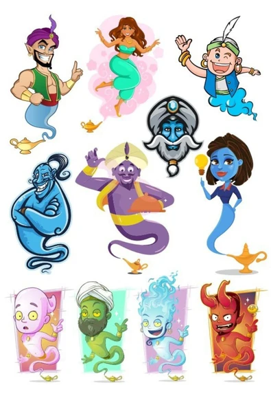 Cin Sticker Set-1 11 Parça ürün görseli 1