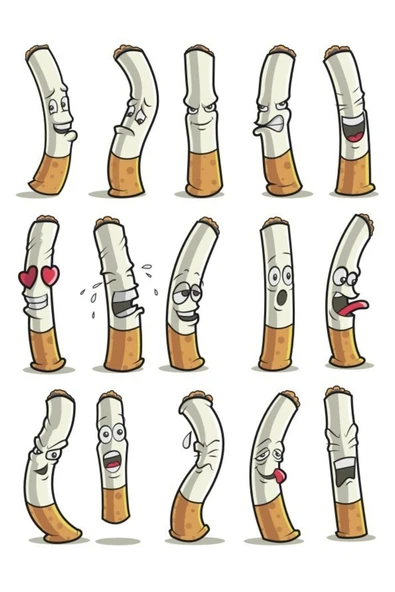 S*gara Sticker Set-1 15 Parça Telefon, Tablet, Defter, Laptop Sticker