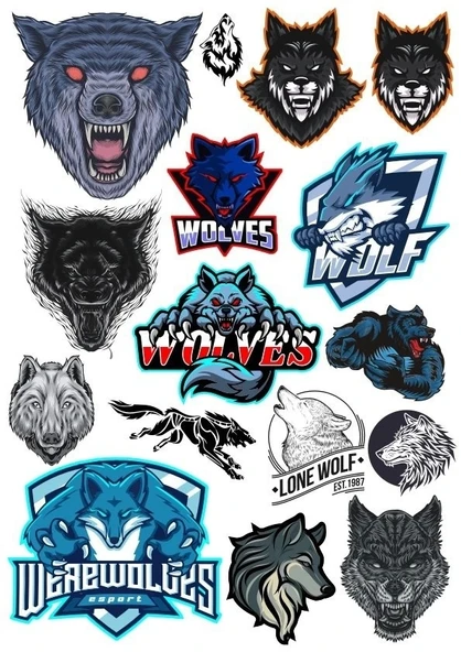 Kurt Sticker Set-4 12 Parça Telefon, Tablet, Defter, Laptop Sticker ürün görseli 1