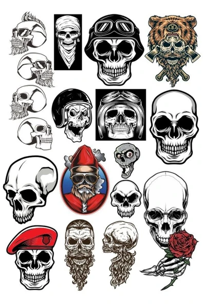 Kuru Kafa Sticker Set-1 18 Parça Telefon, Tablet, Defter, Laptop Sticker ürün görseli 1