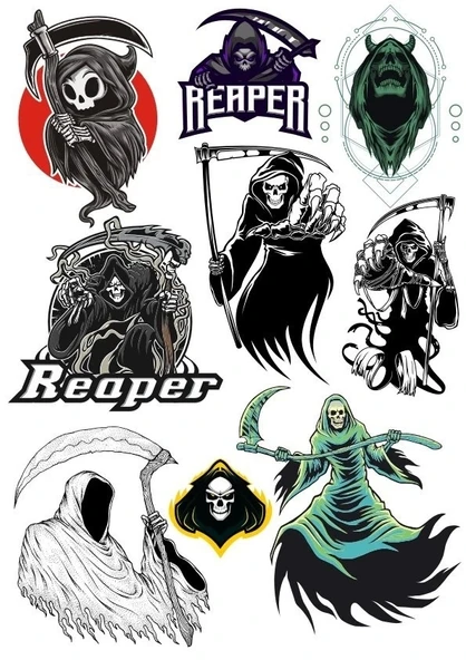 Cellat Sticker Set-2 9 Parça Telefon, Tablet, Defter, Laptop Sticker