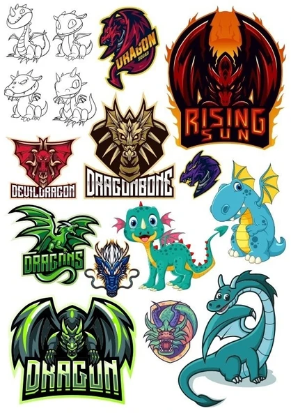 Baykuş OWL Sticker Set-10 15 Parça Telefon, Tablet, Defter, Laptop Sticker