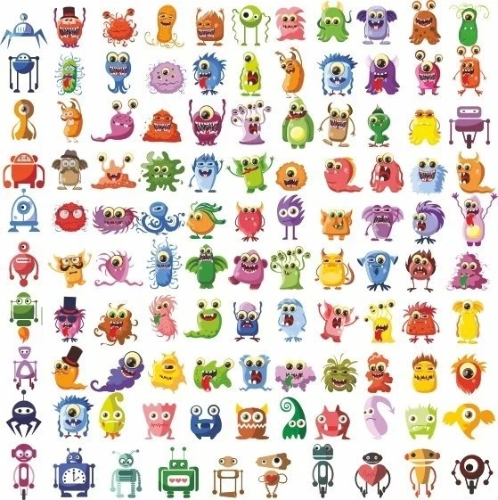 Virüs Sticker Set 60 Parça Telefon, Tablet, Defter, Laptop Sticker ürün görseli 1