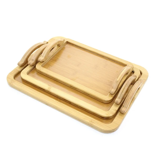 3'lü Bambu Tepsi Alk2165