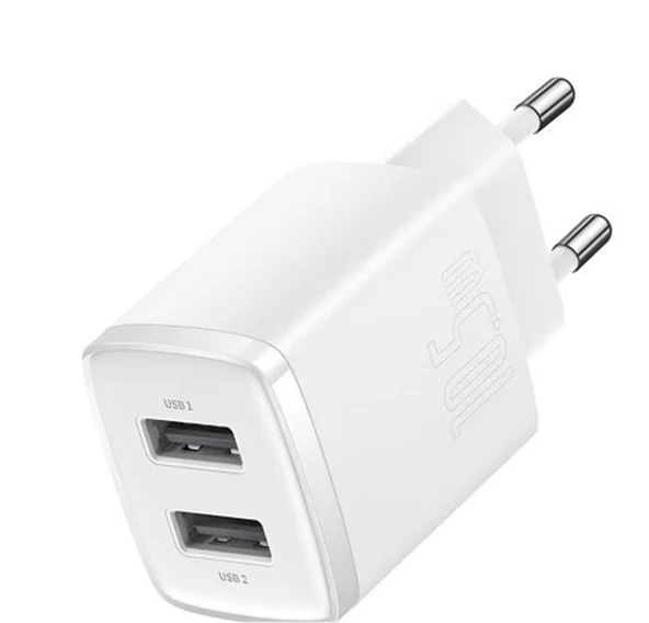 Baseus CCXJ010202 10,5W Beyaz Şarj Aleti - 1
