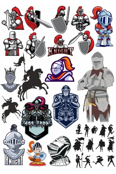 Şövalye Knight Sticker Set 1