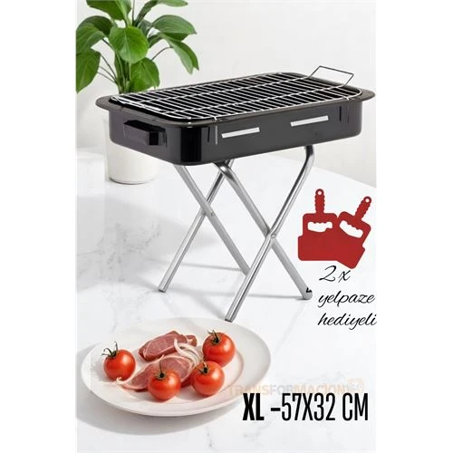 ModaCar Xl Emaye Mangal Katlanır Ayaklı 57 x 32 cm 720535