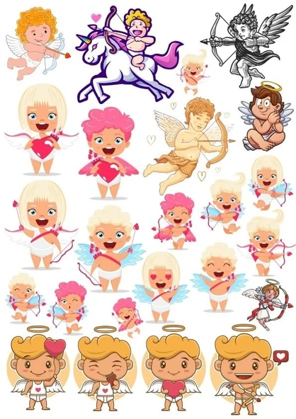 Eros Sticker Set 6 20 Parça Telefon, Tablet, Defter, Laptop Sticker ürün görseli 1