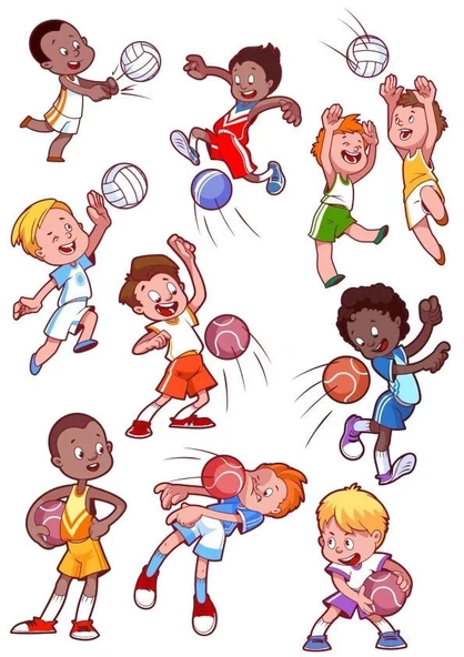 Voleybolcu Küçük Çocuklar Sticker Set 12 Parça Telefon, Tablet, Defter, Laptop Sticker ürün görseli 1