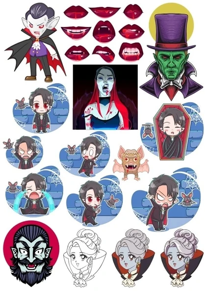 Ejderha Sticker Set 3 16 Parça Telefon, Tablet, Defter, Laptop Sticker