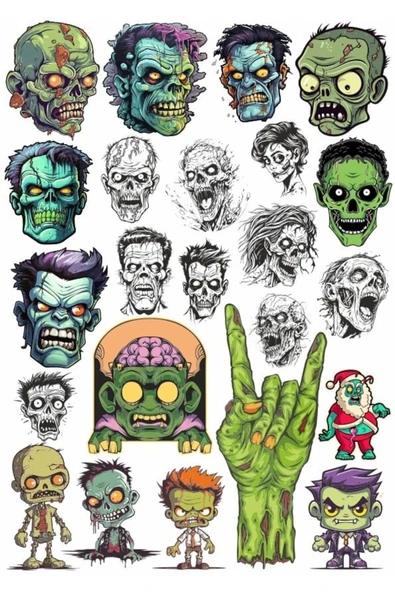 Zombi Sticker Set 5