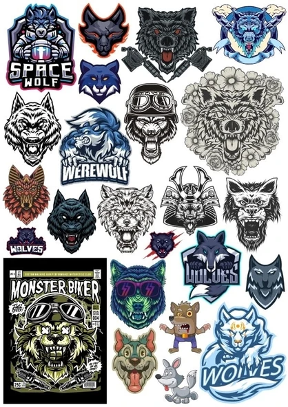 Kurt Sticker Set 8 20 Parça Telefon, Tablet, Defter, Laptop Sticker ürün görseli 1