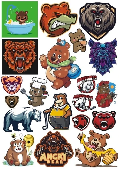 AyI Sticker Set 7 20 Parça Telefon, Tablet, Defter, Laptop Sticker ürün görseli 1