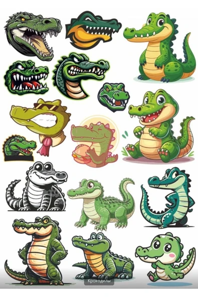 Timsah Sticker Set 5