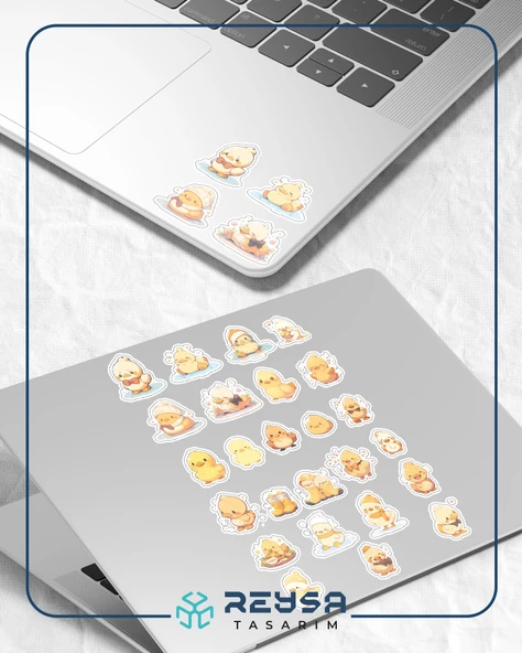 Minik Sevimli Civciv Sticker Set 2 - Resim 3