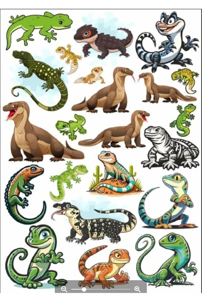 Kertenkele Sticker Set 2