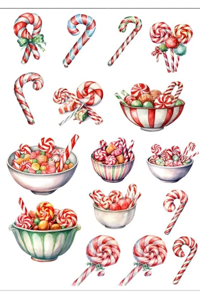 Şekerler Sticker Set -2
