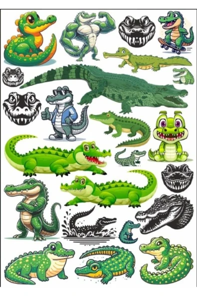 Timsah Sticker Set 3