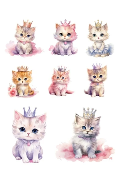 Sevimli Kediler Sticker Set 2