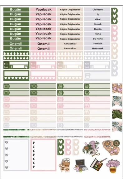 Planlayıcı Sticker Set 2