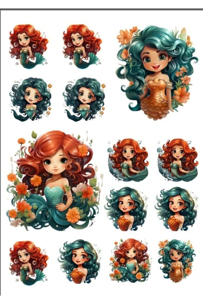 Deniz Kızı Sticker Set -2