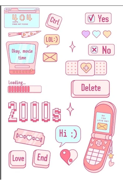2000ler Sticker Set