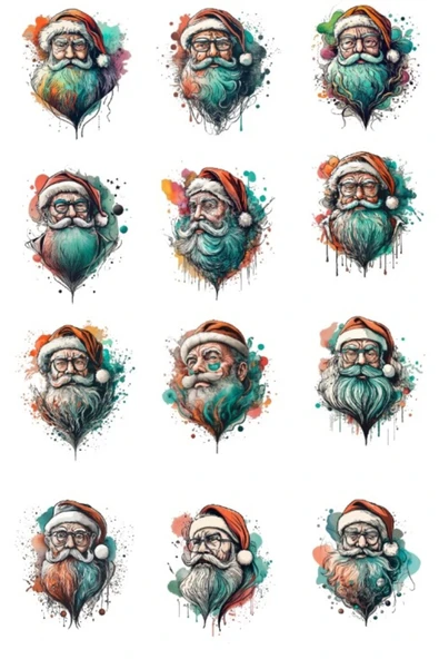 Noel Baba Sticker Set