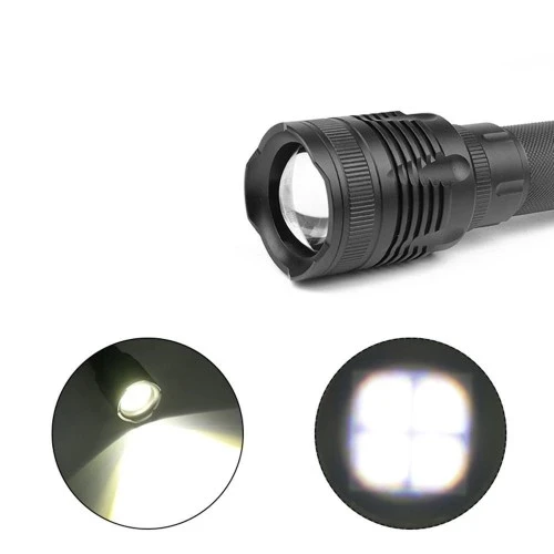 Alüminyum Şarjlı Zoom'lu El Feneri F6055 - 10