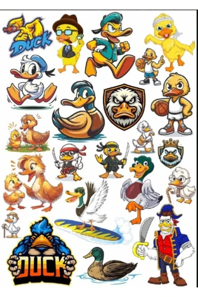 Duck Ördek Sticker Set 1