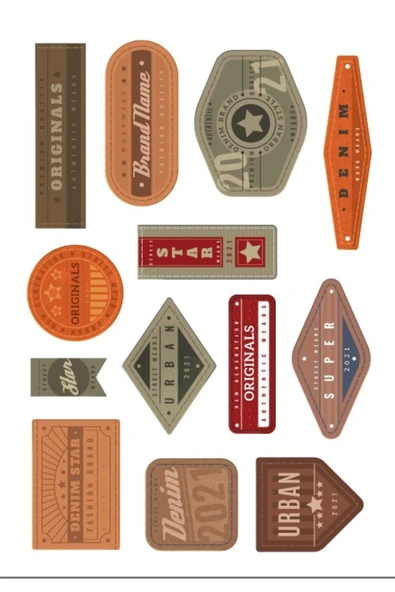 Vintage Sticker Set 3