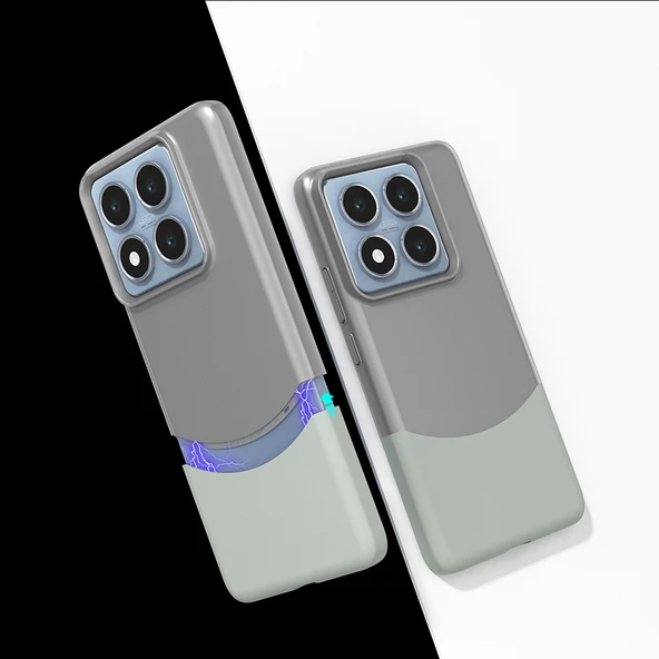 Zipax  Xiaomi 14T Pro Kılıf Şık Tasarım Mıknatıslı Magesafe Özellikli Zr-Duble
