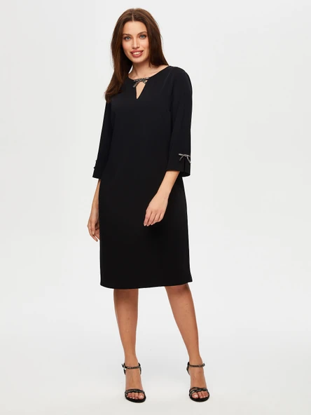 Taş Fiyonk Aksesuarlı Abiye Elbise Faik Sönmez S25ABY022 ürün görseli