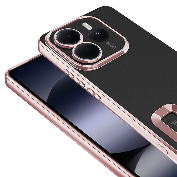 Zipax  Xiaomi Redmi Note 14 4G Kılıf Silikon Kenarları Lazer Renkli Zr-Omega